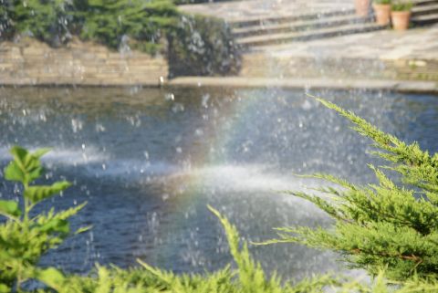 噴水の虹2