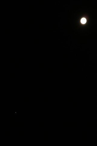 立待月と木星