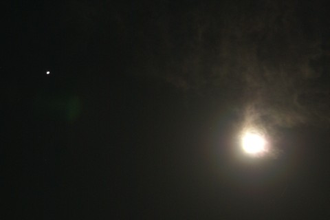 月光冠と木星